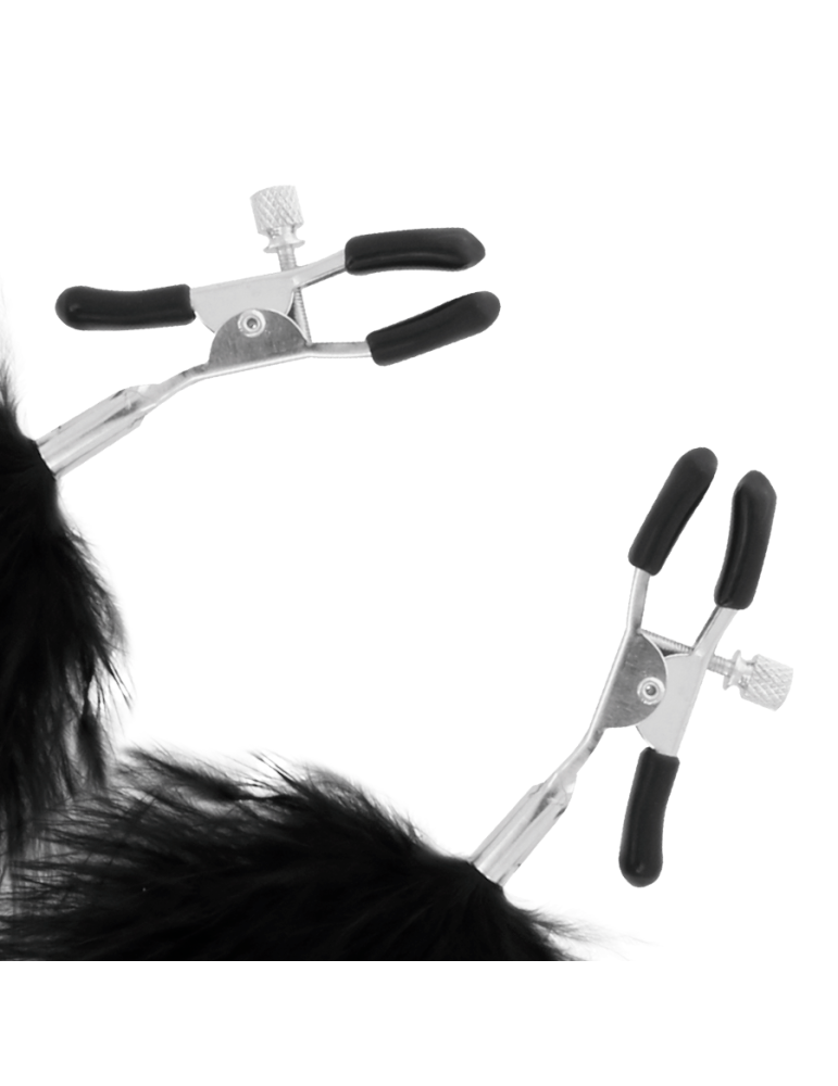 pinces à tétons obscurité avec pompons_3