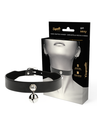 collier coquette accessoire en cuir vegan femme cloche