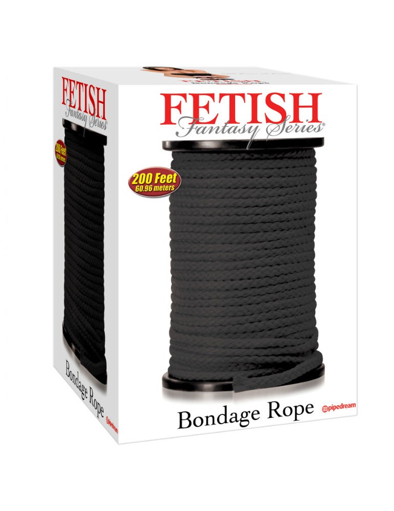 fétiche série fantastique bondage corde de soie noire 60,96 mètres_2