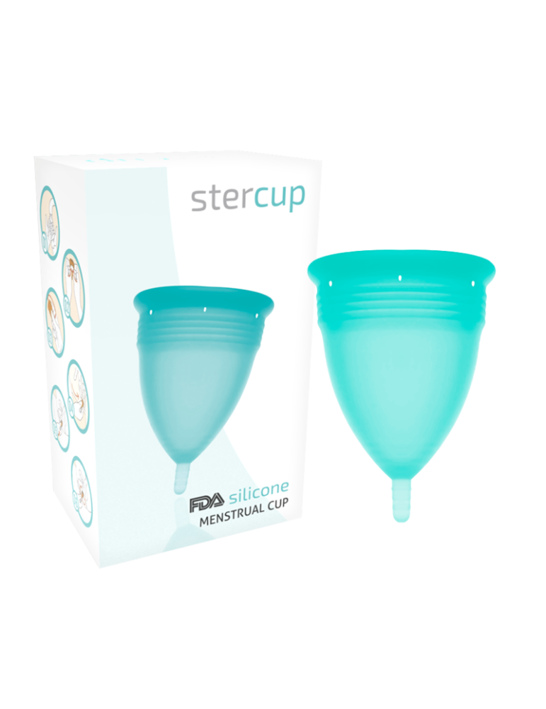 coupe menstruelle stercup fda silicone taille l aigue-marine