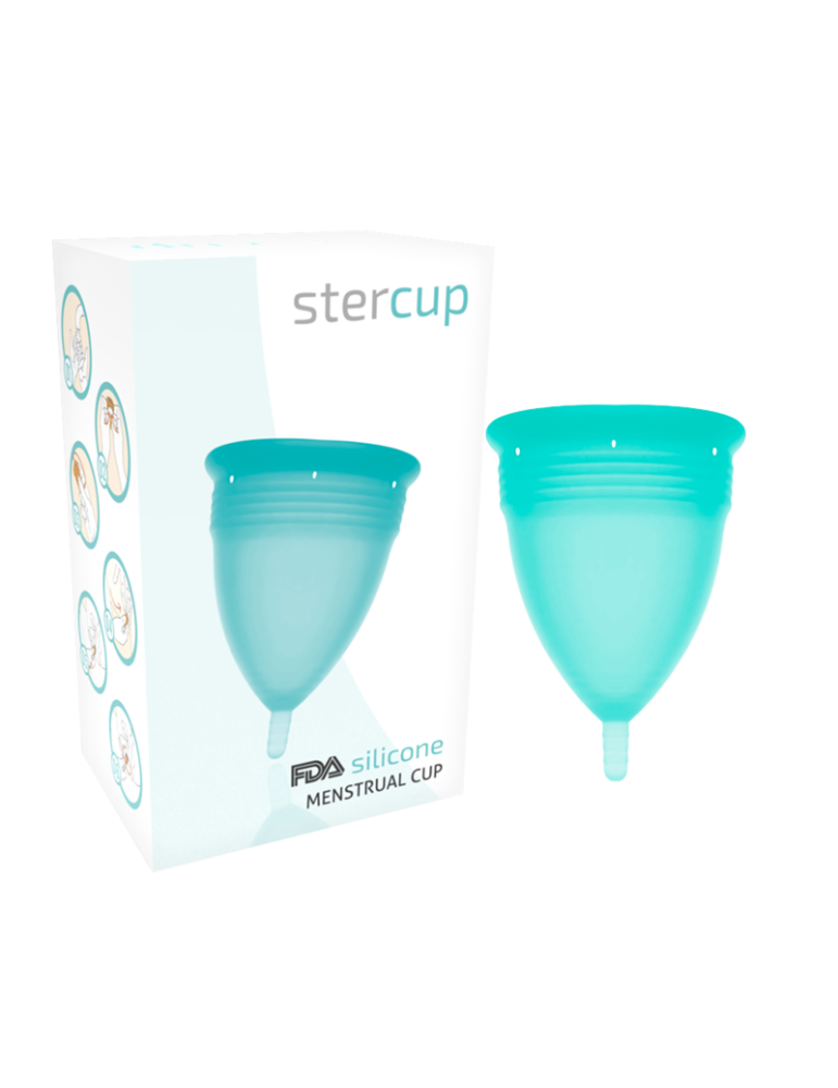 coupe menstruelle stercup fda silicone taille s aigue-marine