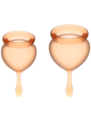 satisfyer feel good kit coupe menstruelle orange 15 + 20 ml