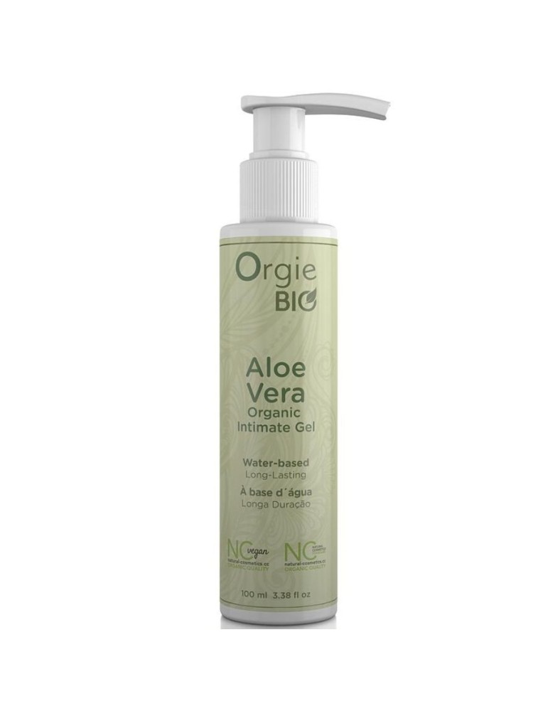 gel bio intime orgie bio à l'aloe vera 100 ml