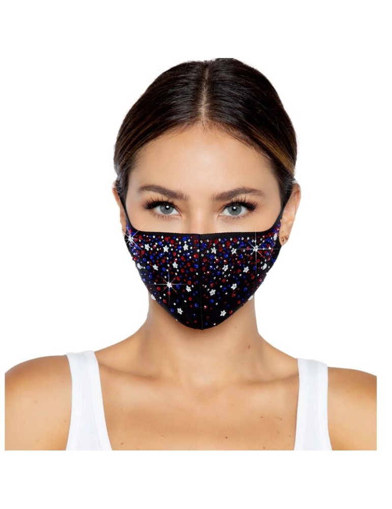 masque pour le visage leg avenue liberty rhinest