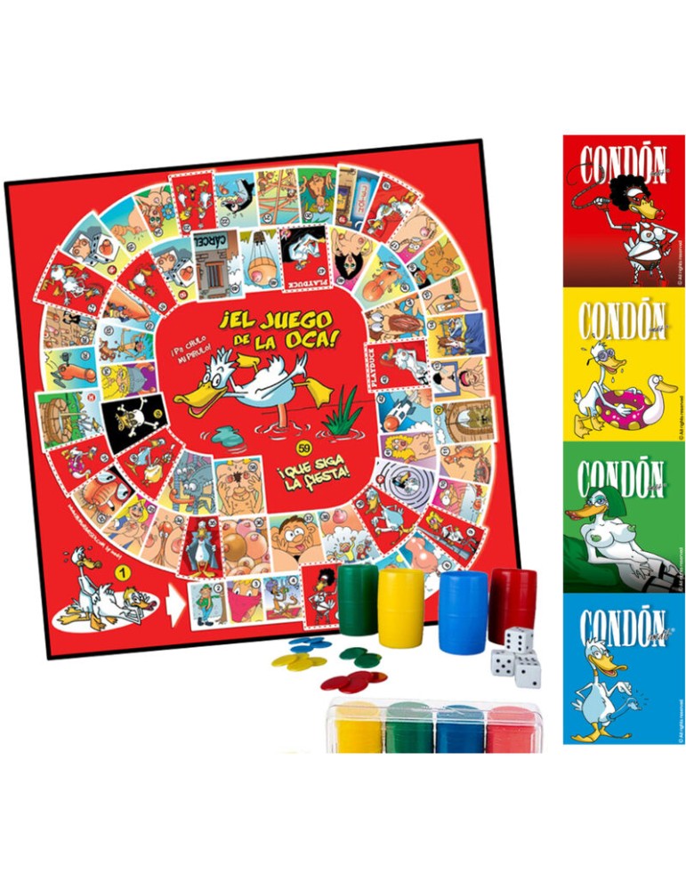 le jeu de l'oie (mesure: 33,5 x 33,5 cm)