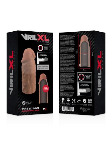 extension de pénis virilxl silicone v3 marron_8
