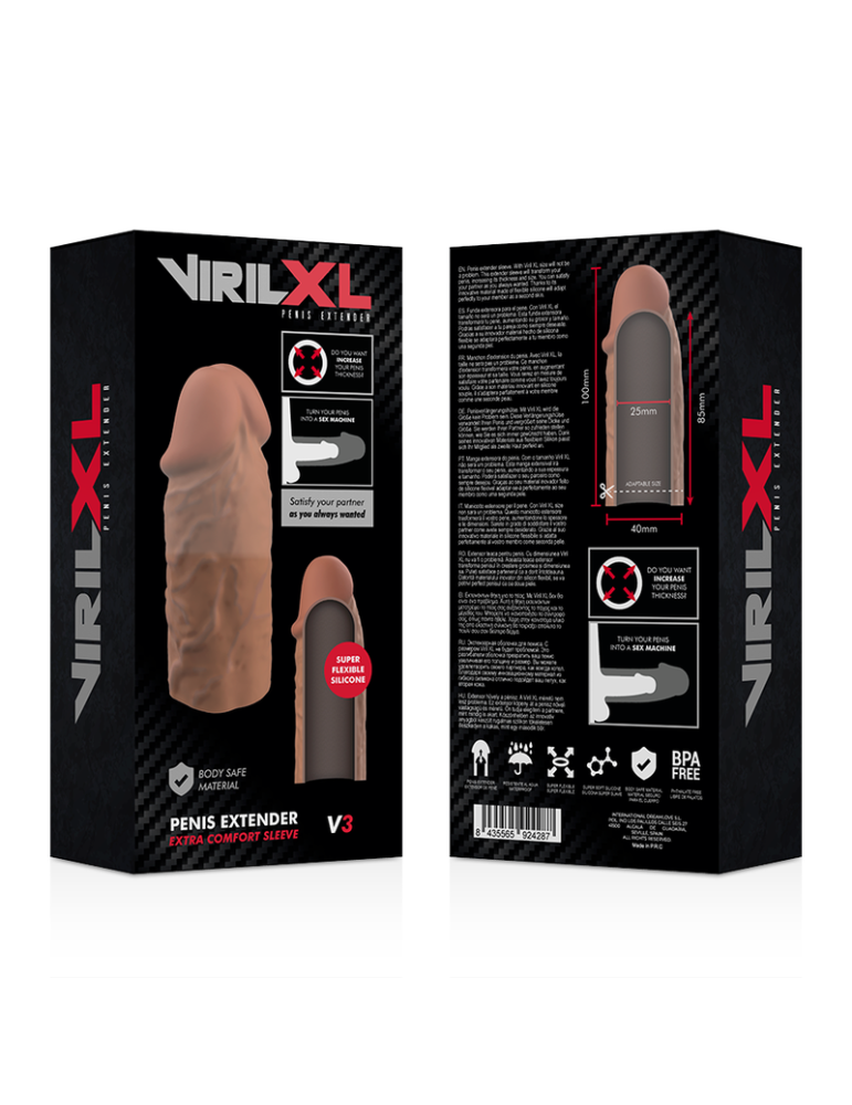 extension de pénis virilxl silicone v3 marron_8