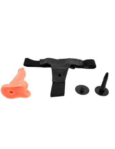 harnais avec pénis réaliste et slip ajustable ultra passionate de 15,5 cm_5