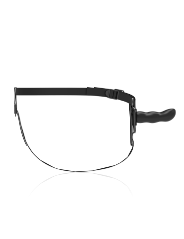 harnais en silicone noir soumis fétiche point g 16cm_3