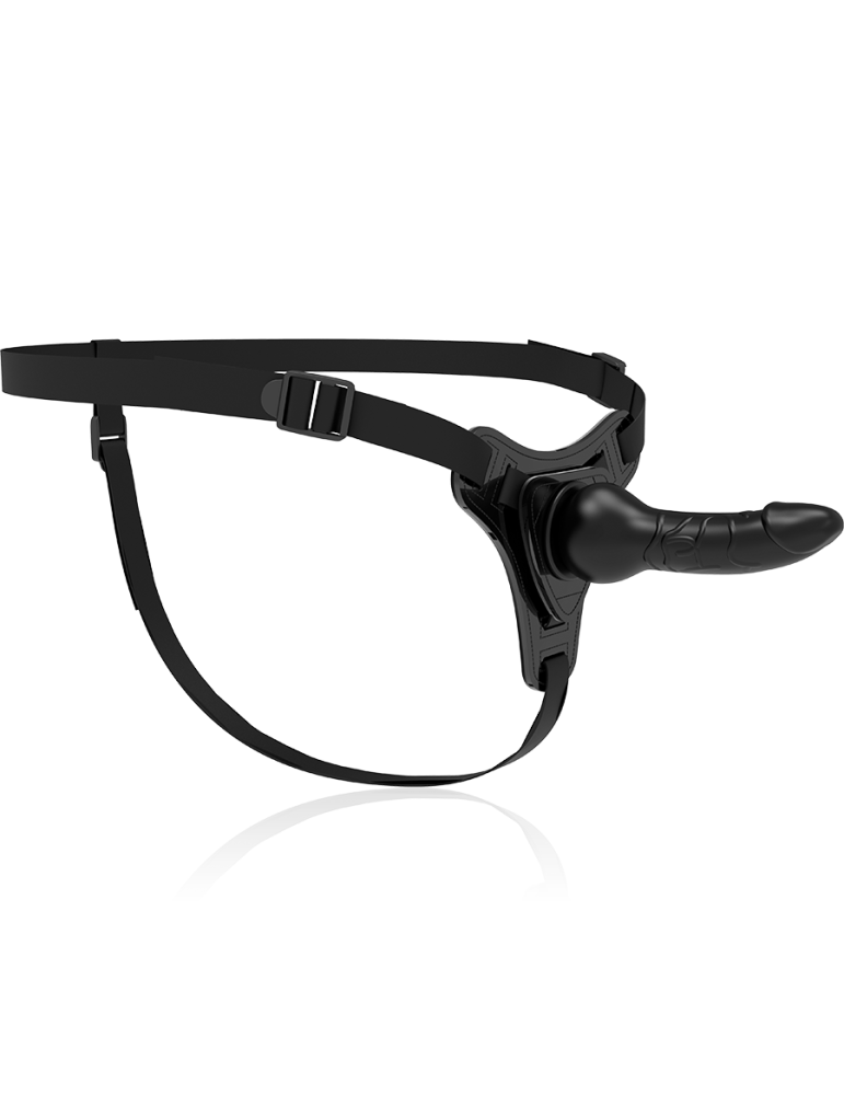 harnais en silicone noir soumis fétiche réaliste 16cm_2