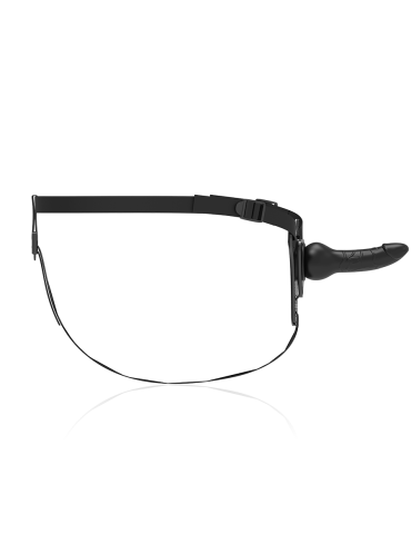 harnais en silicone noir soumis fétiche réaliste 16cm_3