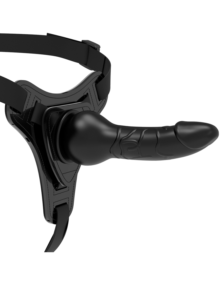 harnais en silicone noir soumis fétiche réaliste 16cm_4