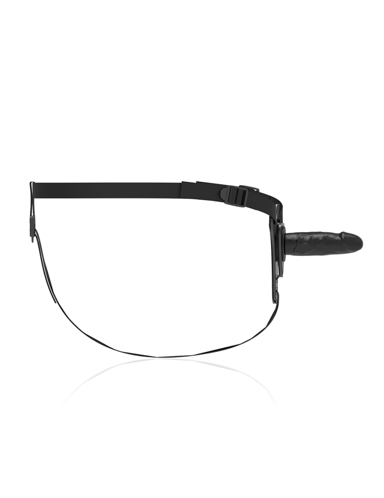 harnais en silicone noir soumis fétiche réaliste 16cm_2