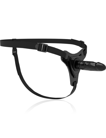 harnais en silicone noir soumis fétiche réaliste 16cm_4