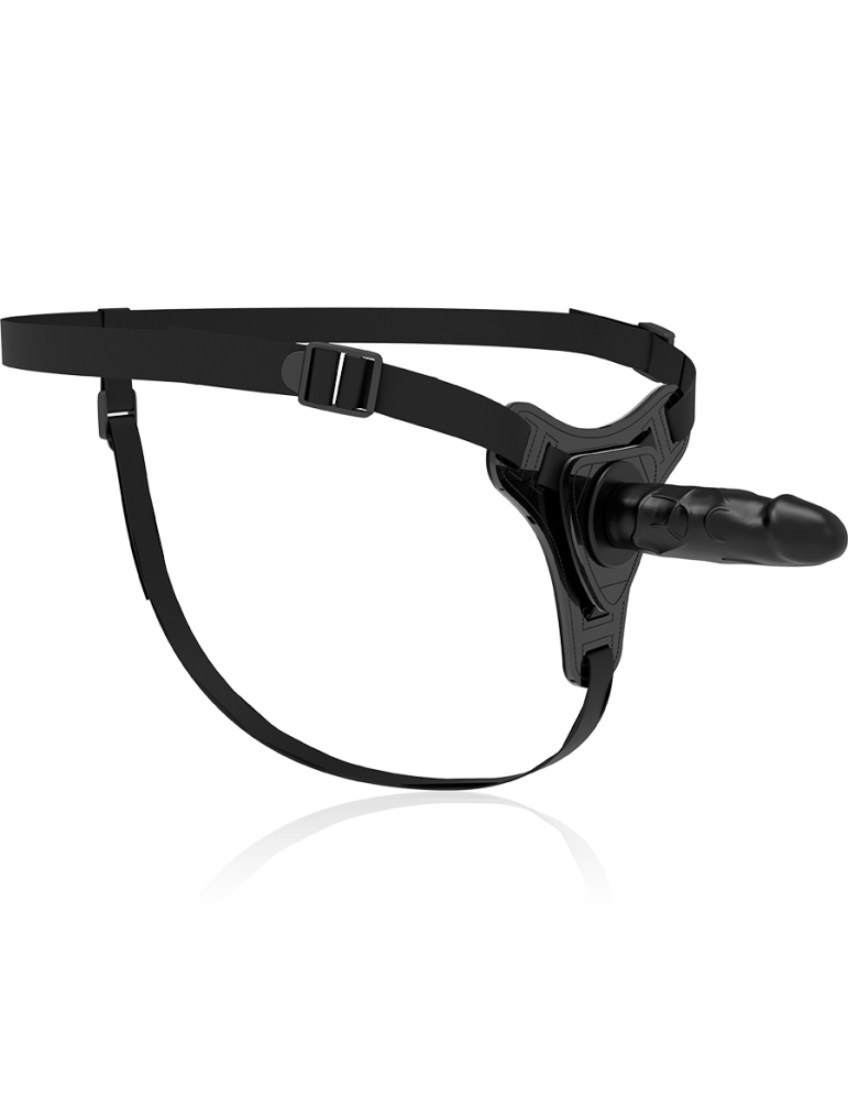 harnais en silicone noir soumis fétiche réaliste 16cm_4