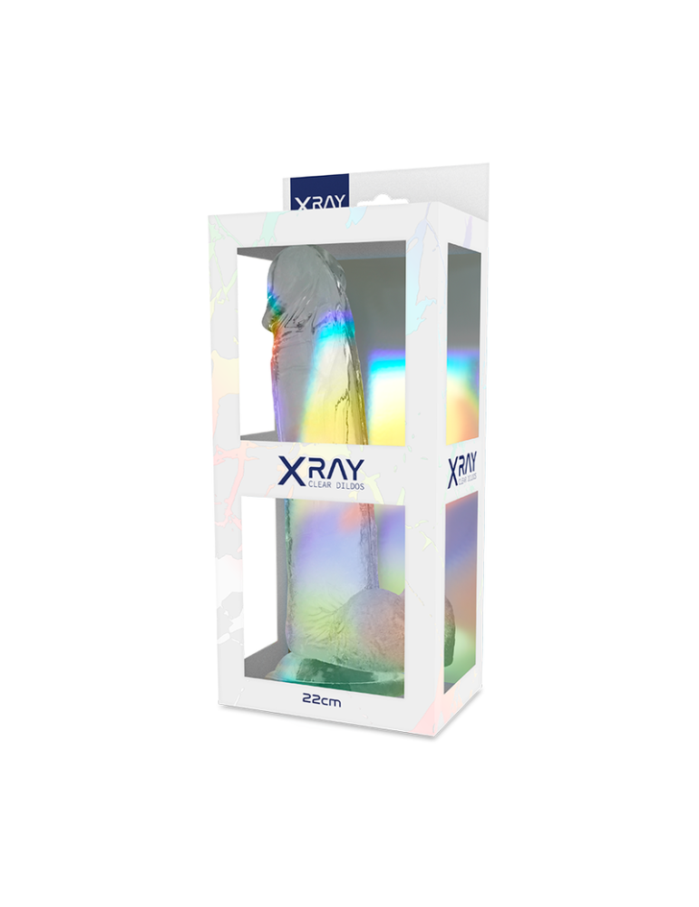 harnais xray + gode réaliste transparent 22cm x 4,6cm_10