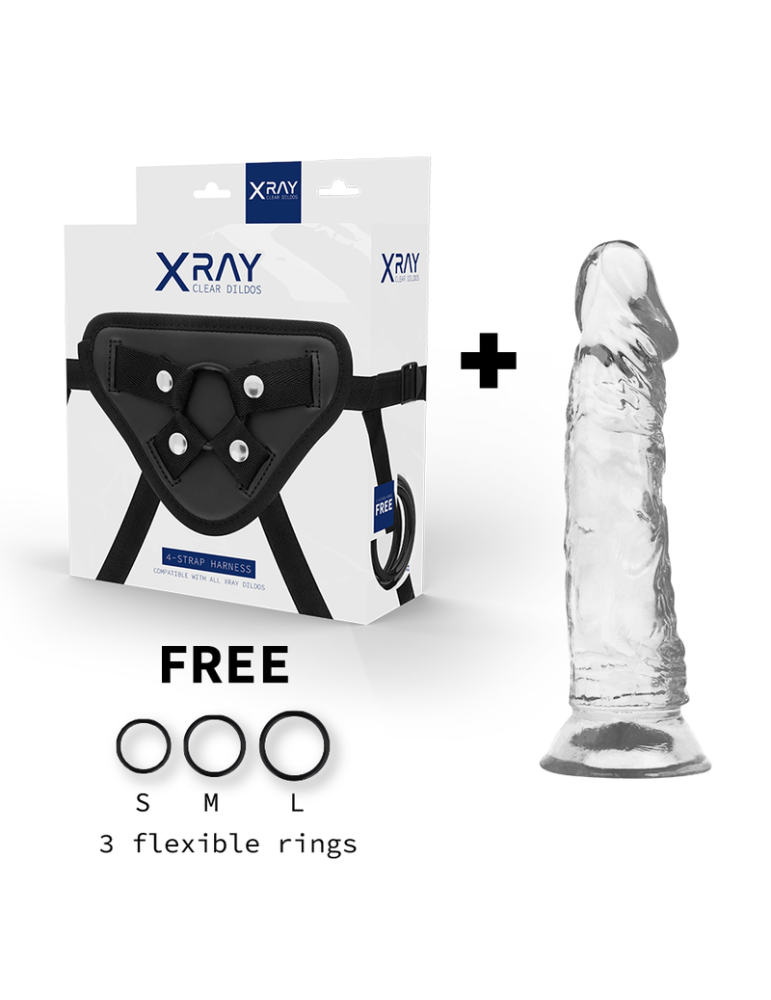 harnais xray + gode transparent 19 cm x 4 cm_2