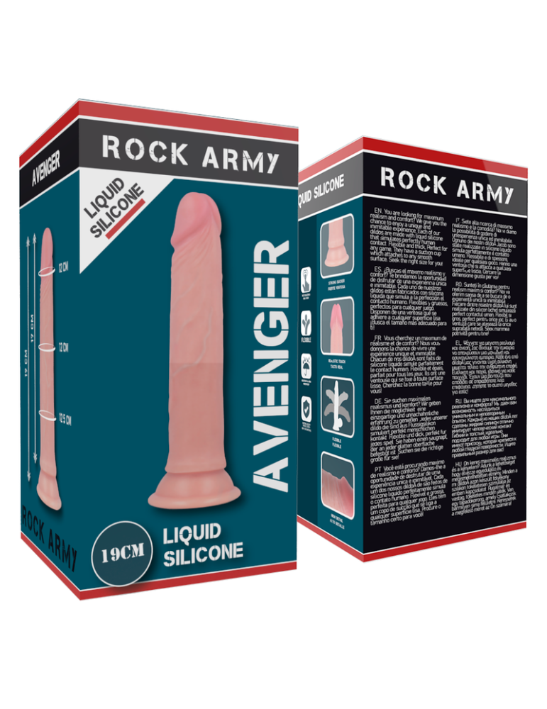 harnais rockarmy + gode silicone liquide premium avenger 19cm_7