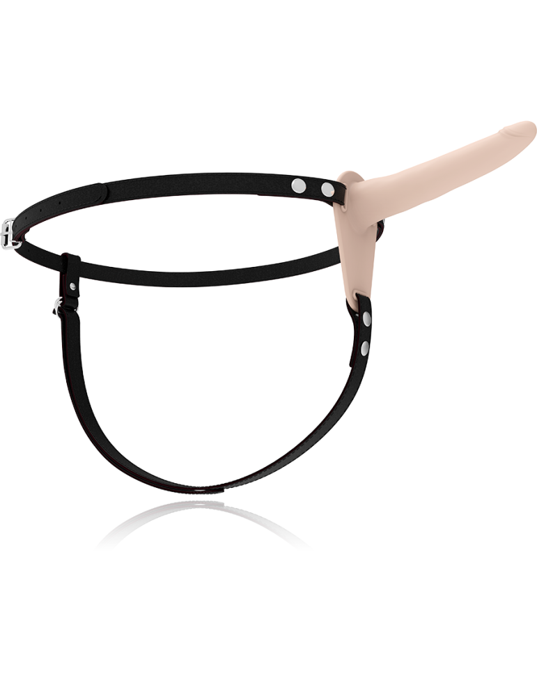 sangle de soumission fétiche sur vibromasseur silicone chair 15cm_2