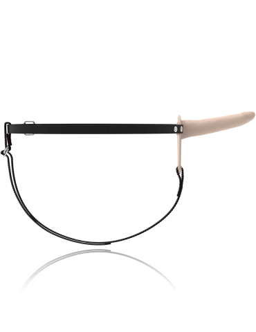 sangle de soumission fétiche sur vibromasseur silicone chair 15cm_5