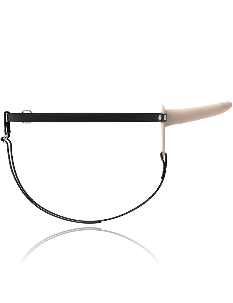 sangle de soumission fétiche sur vibromasseur silicone chair 15cm_5