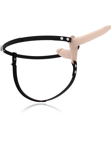 fétiche soumise sangle sur double pénétration vibromasseur chair en haut_3