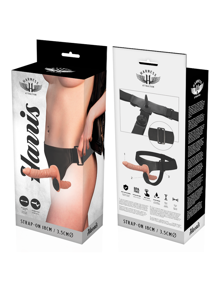 harnais attraction harris double pénétration 18 x 3,5 cm_7