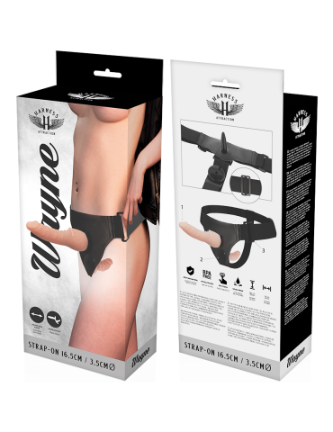 harnais attraction wayne double pénétration 16,5 x 3,5 cm_8