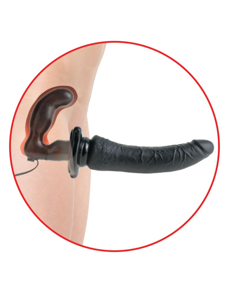 fétiche série fantastique harnais de luxe vibromasseur pénétris noir_4