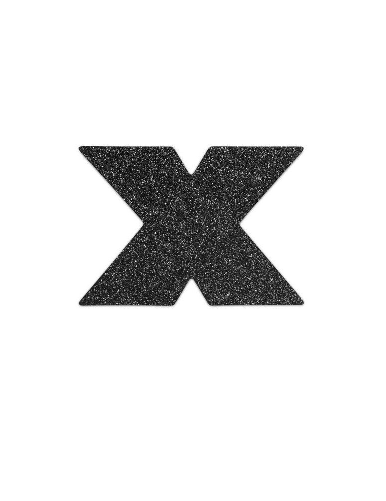 bijoux flash cache-tétons croix noire_2