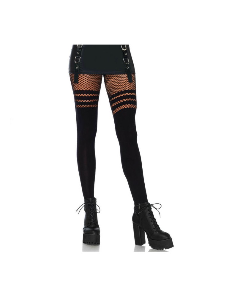 leg avenue pantyhouse noir bas résille