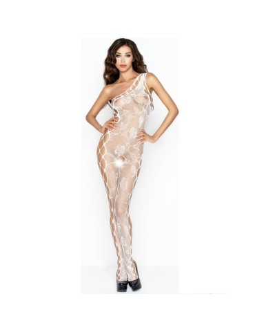passion femme bs036 bodystocking blanc taille unique
