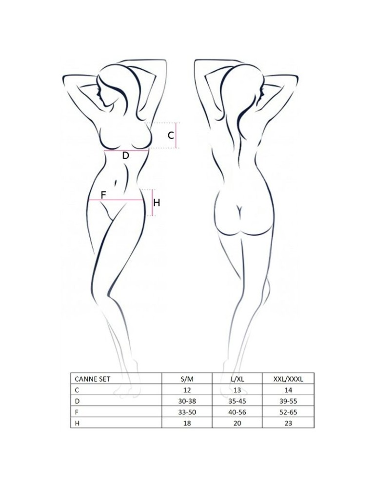 passion femme canne set taille noire_3