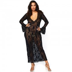 leg avenue robe longue manches longues grande taille