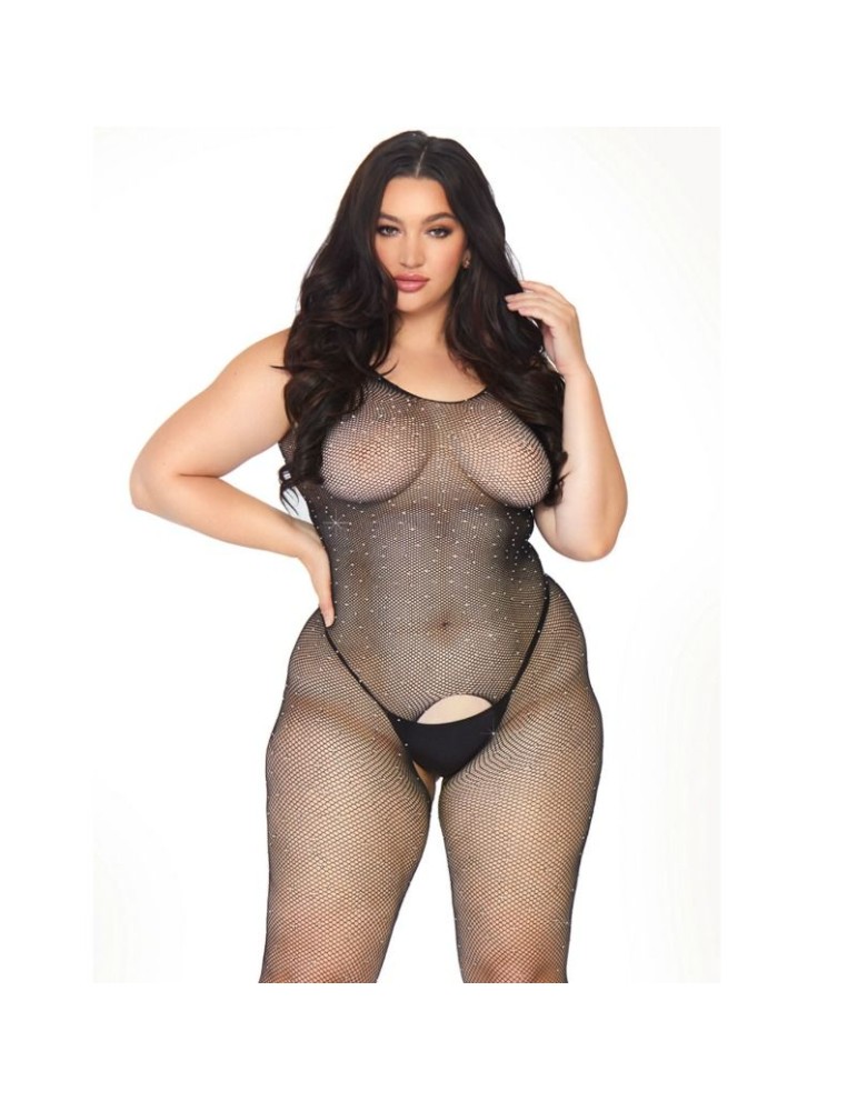 bodystocking avenue de la jambe avec ouverture 1x-2x_3